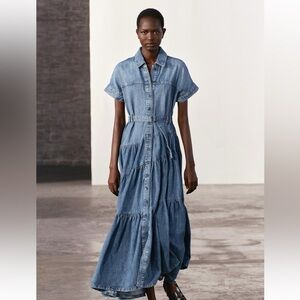 Zara denim dress size S